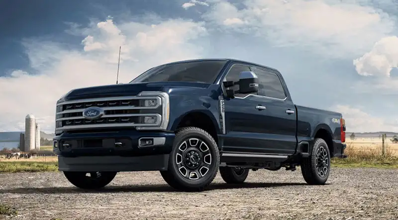 image of black ford f-250 platinum