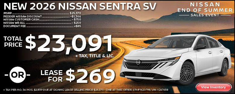 2026 Nissan Sentra SV