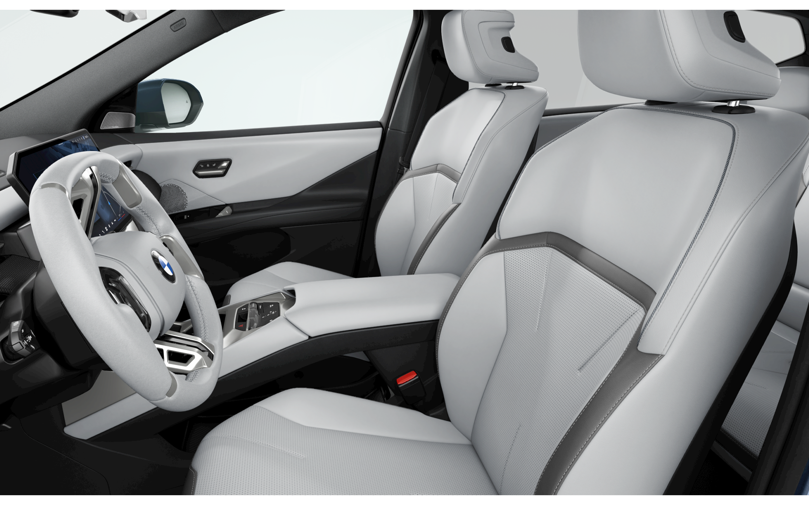 Interior image of the BMW iX3. 
