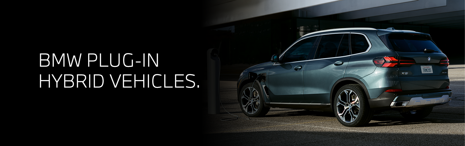 Hero image showcasing BMW vehicles with a focus on plug-in hybrid models.