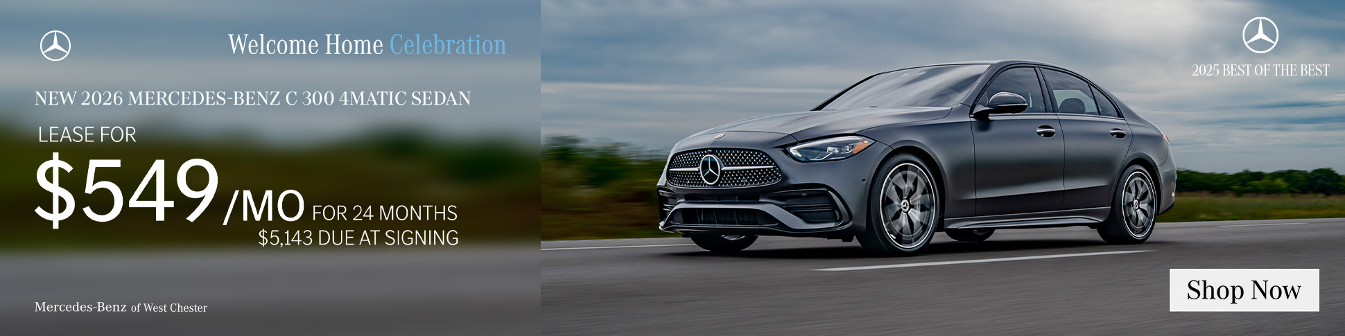 New 2026 Mercedes-Benz C 300 4MATIC Sedan