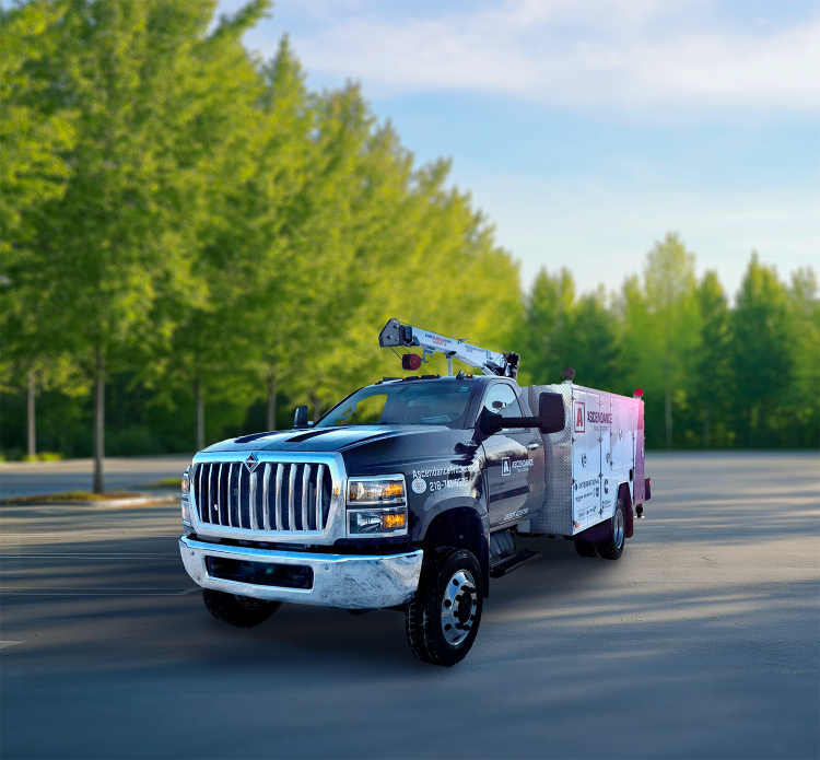 International CV Mobile service truck