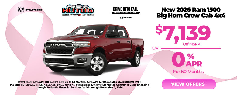 2026 RAM 1500 Big Horn Crew Cab 4x4