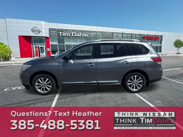 Used 2015 Nissan Pathfinder SL with VIN 5N1AR2MM4FC708662 for sale in South Jordan, UT