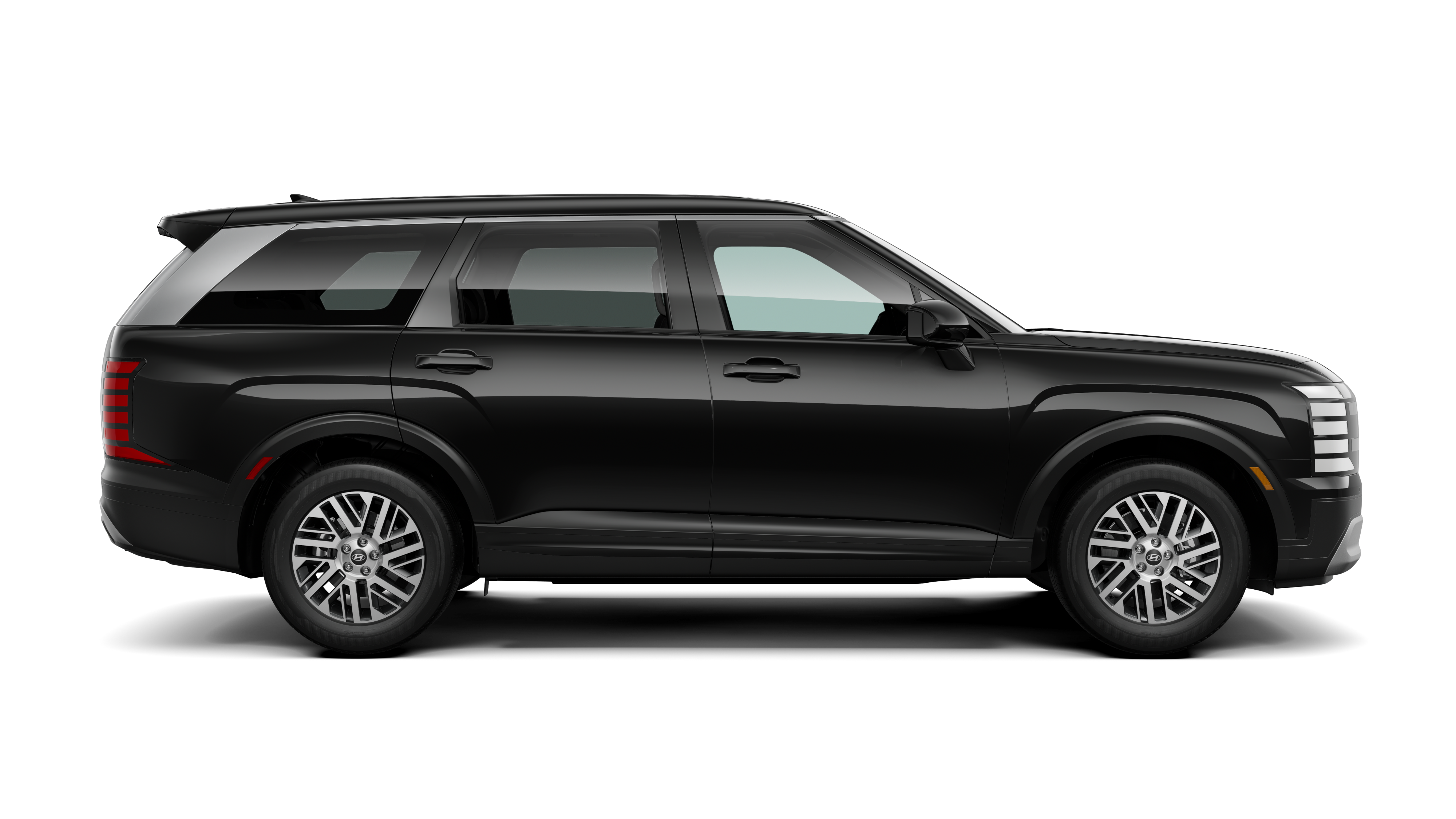 Hyundai Palisade-style SUV parked in Los Angeles neighborhood