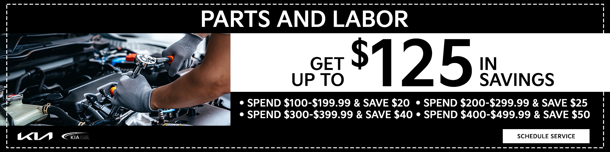 Parts &  Get Up To $125 In Savings - Spend $100-199.99 & Save $20,  Spend $200-$299.99 & Save $25, Spend $300-$399.99 & Save $40, Spend $400-$499.99 & Save $50