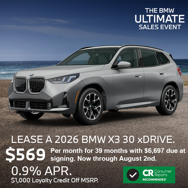 Lease the BMW X3 in Roxbury NJ