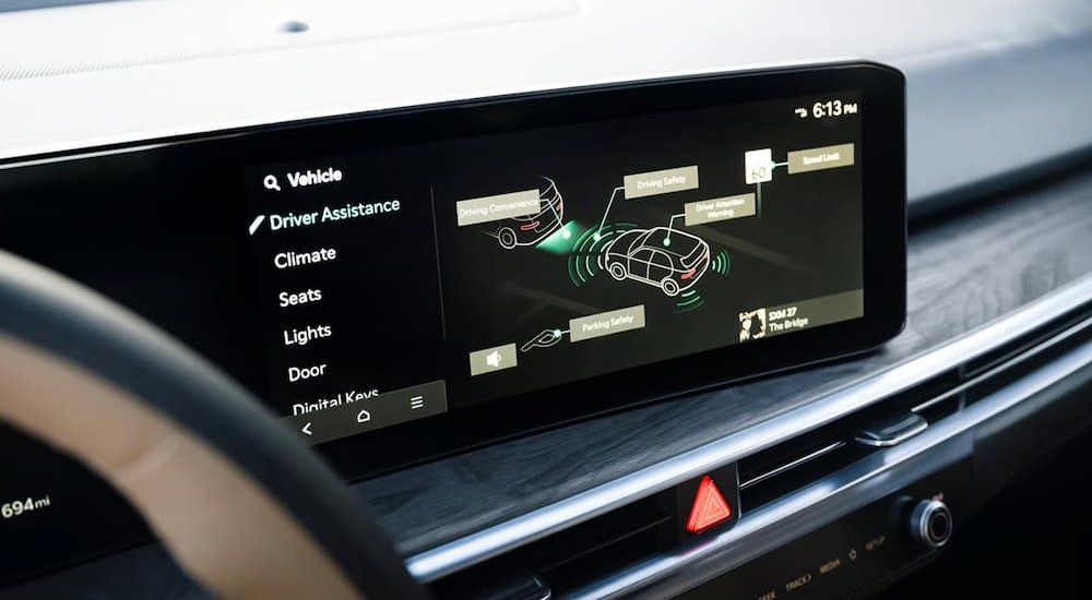 Driver Assistance featured on the infotainment screen in a 2025 Kia Sorento