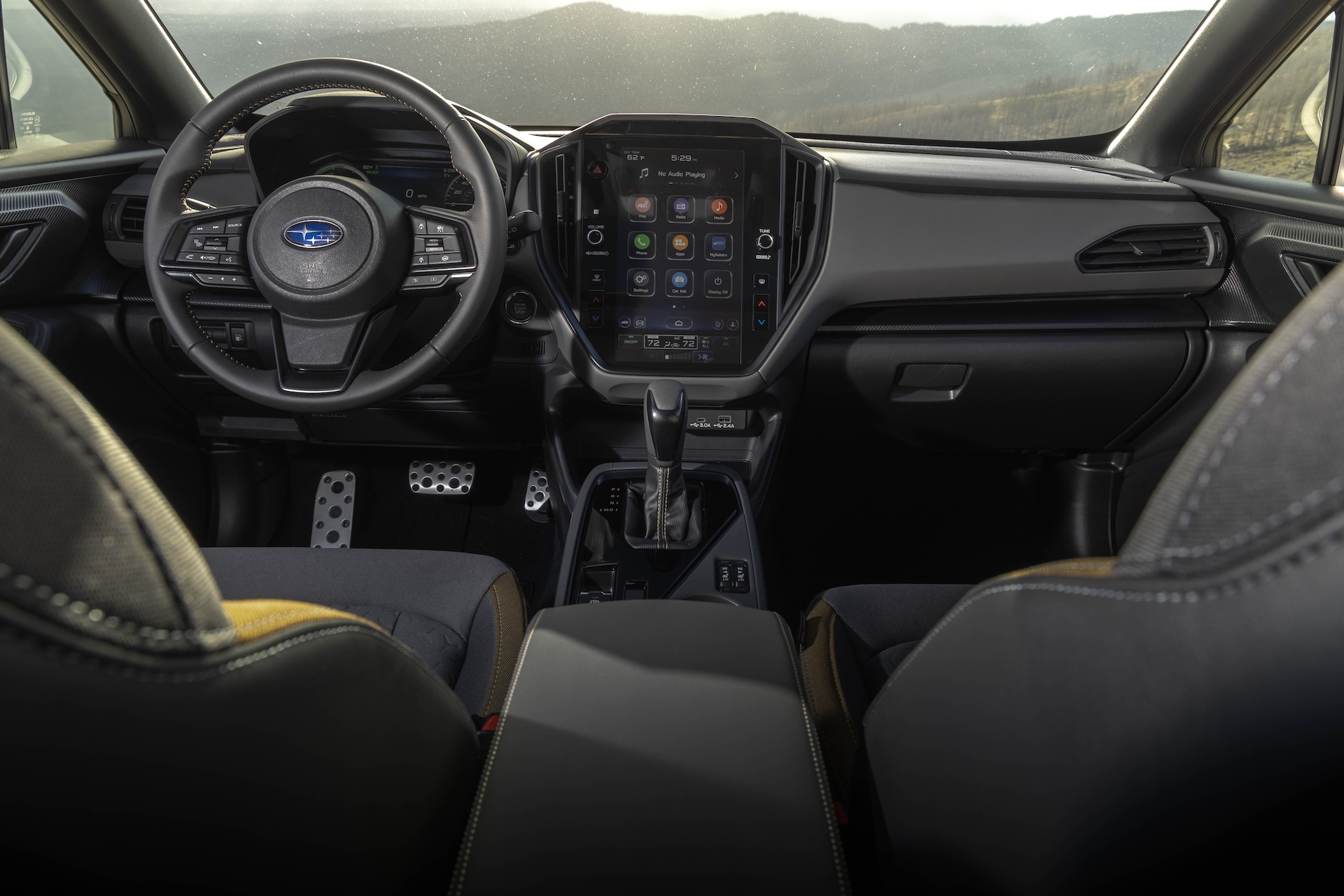 Center console and technology in the new 2026 Subaru Crosstrek Sport Hybrid