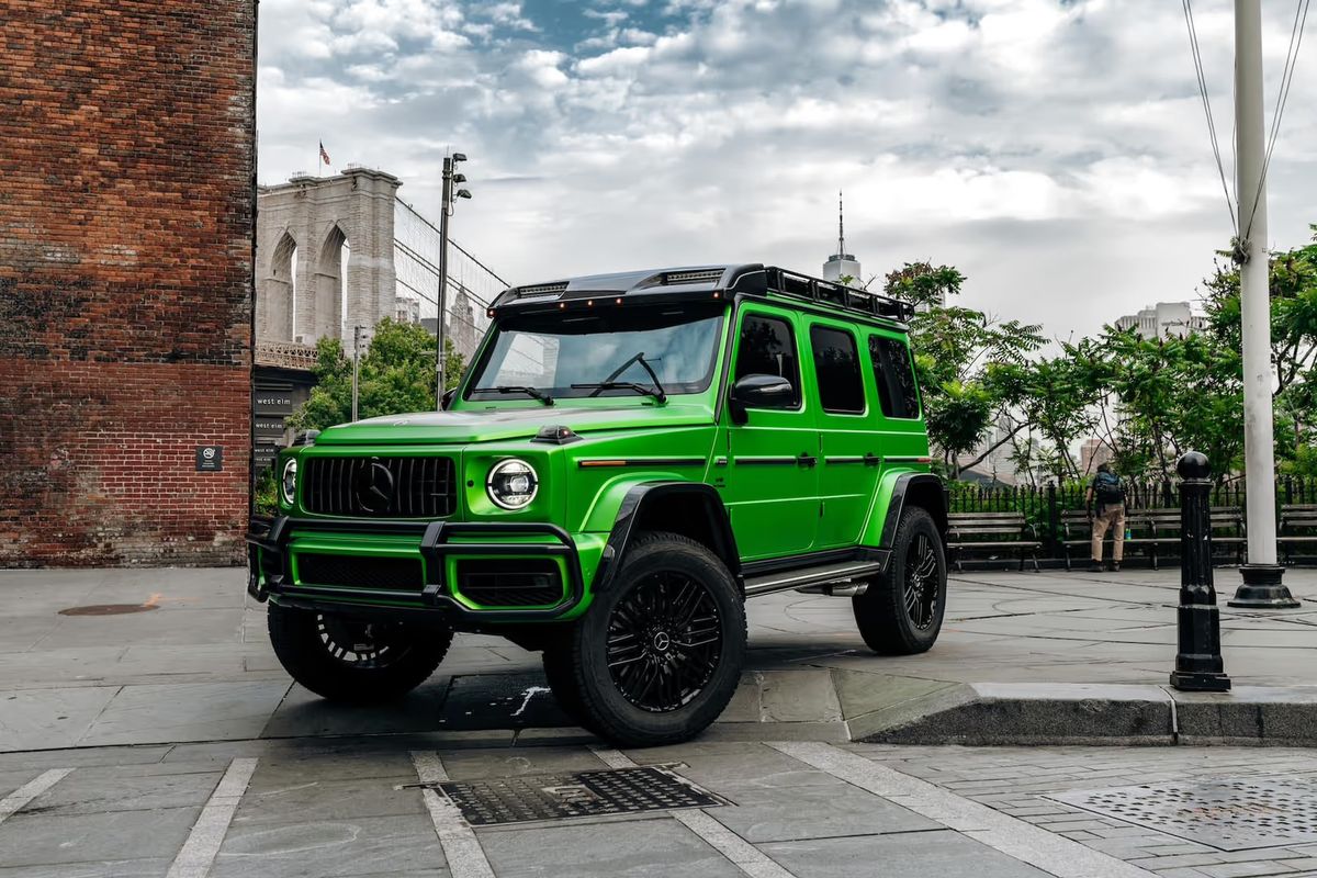 AMG G-Class from Mercedes-Benz of Brooklyn photographed near the Brooklyn Bridge