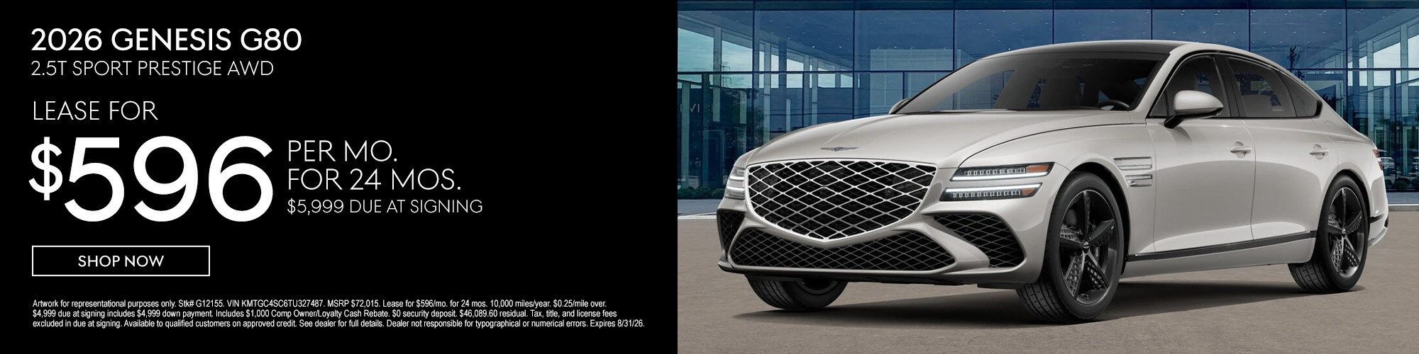Genesis G80 August Special 
