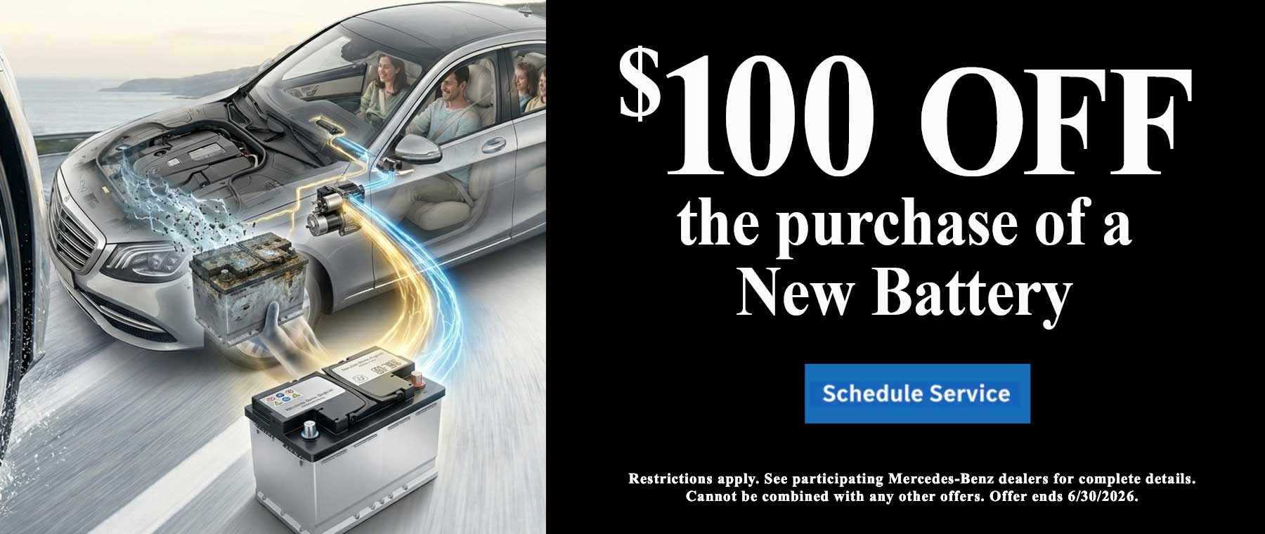 Mercedes-Benz car service $75 off coupon for battery in Reading, PA, May Specials