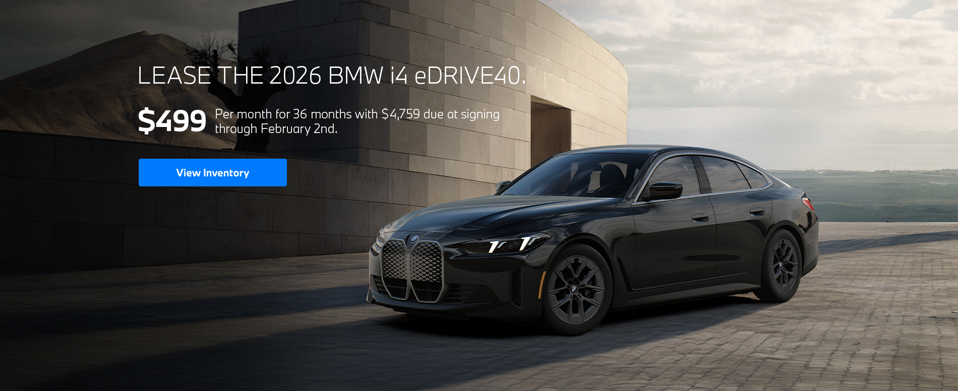 2025 i4 lease starting at $499 per month for 36 months