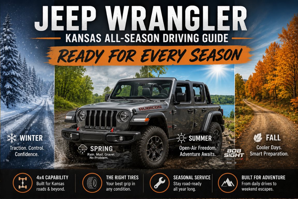 Jeep Wrangler Kansas all-season driving guide for Lawrence KS drivers