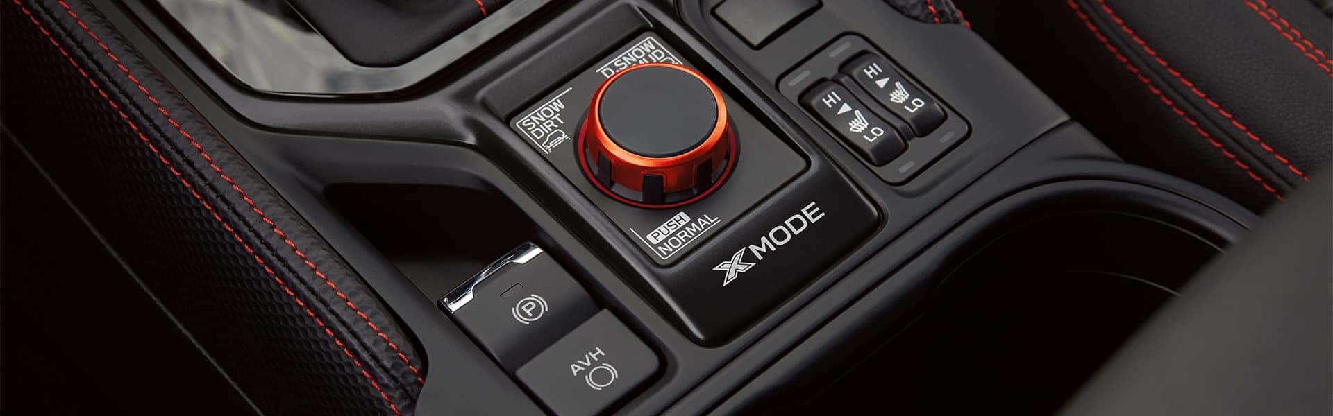 Subaru X-MODE dial and drive controls