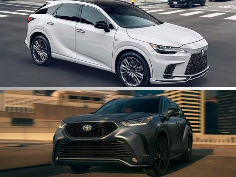 Lexus RX 350 vs Toyota Highlander