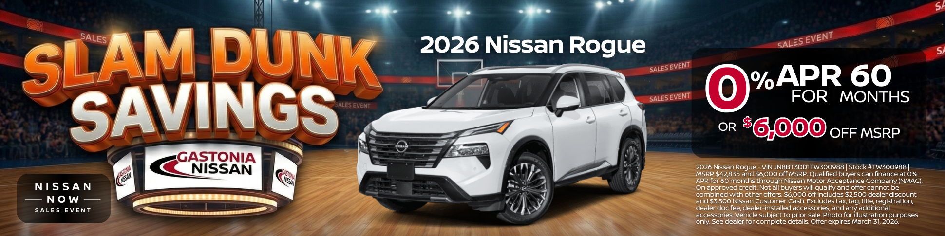 March Specials Gastonia Nissan