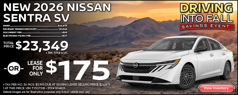 New 2026 Nissan Sentra SV