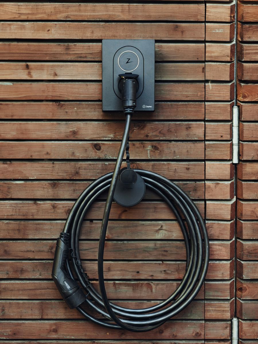 EV Home Charging Station Mounted on Wall