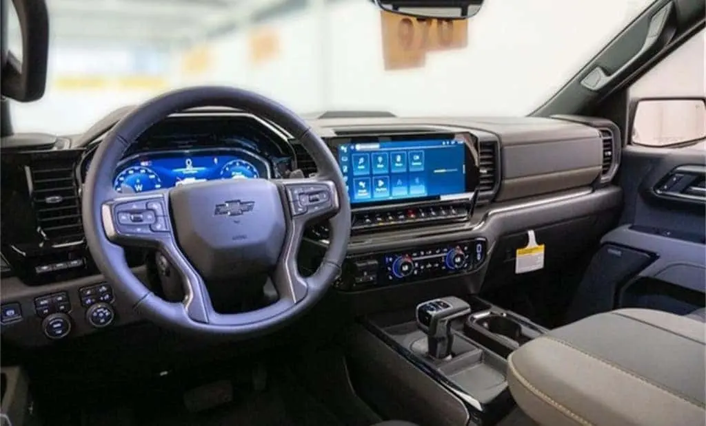 Interior of the new 2026 Chevrolet Silverado 1500