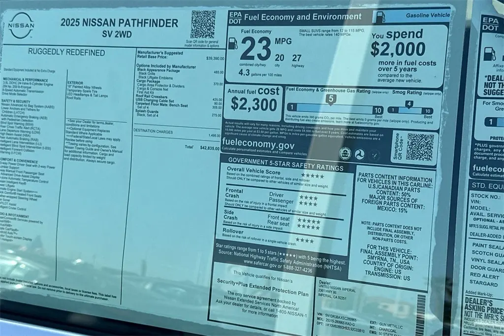 2025 Nissan Pathfinder SV photo 27