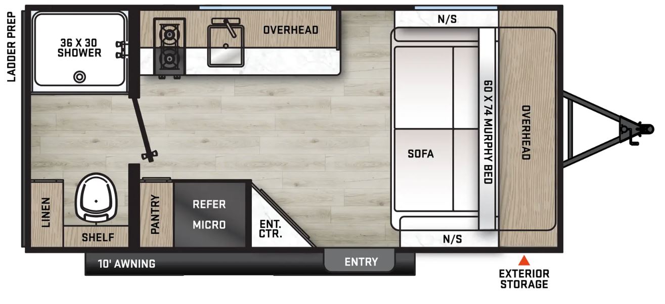 Coachmen Catalina Summit Series 7 164RBX - DSO interior layout