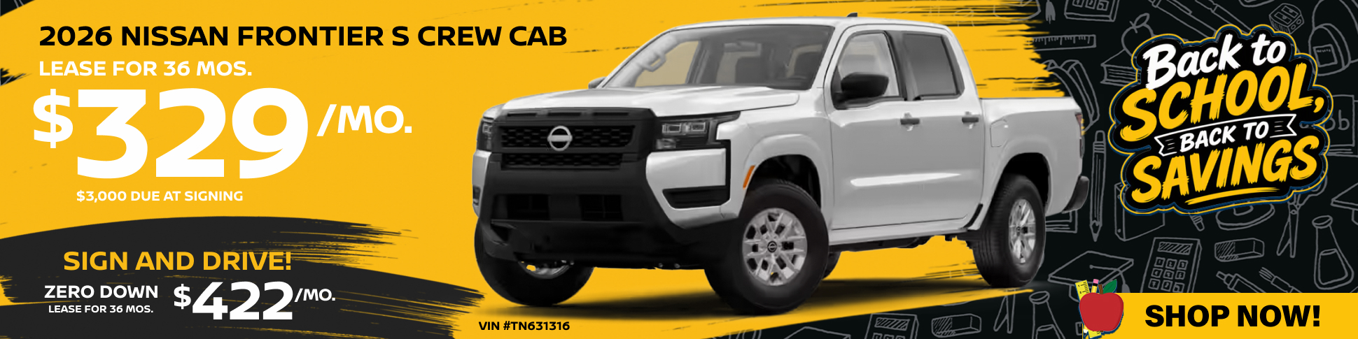 2026 NISSAN FRONTIER S CC