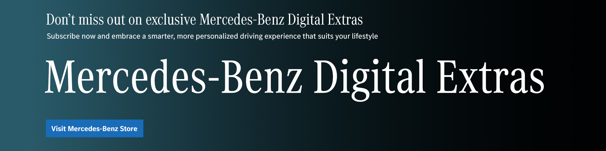 Mercedes-Benz Digital Extras available