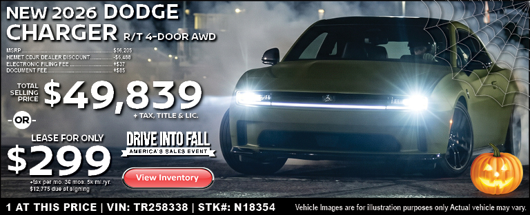 new 2026 dodge charger R/T 4-door awd