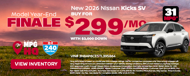 New 2026 Nissan Kicks