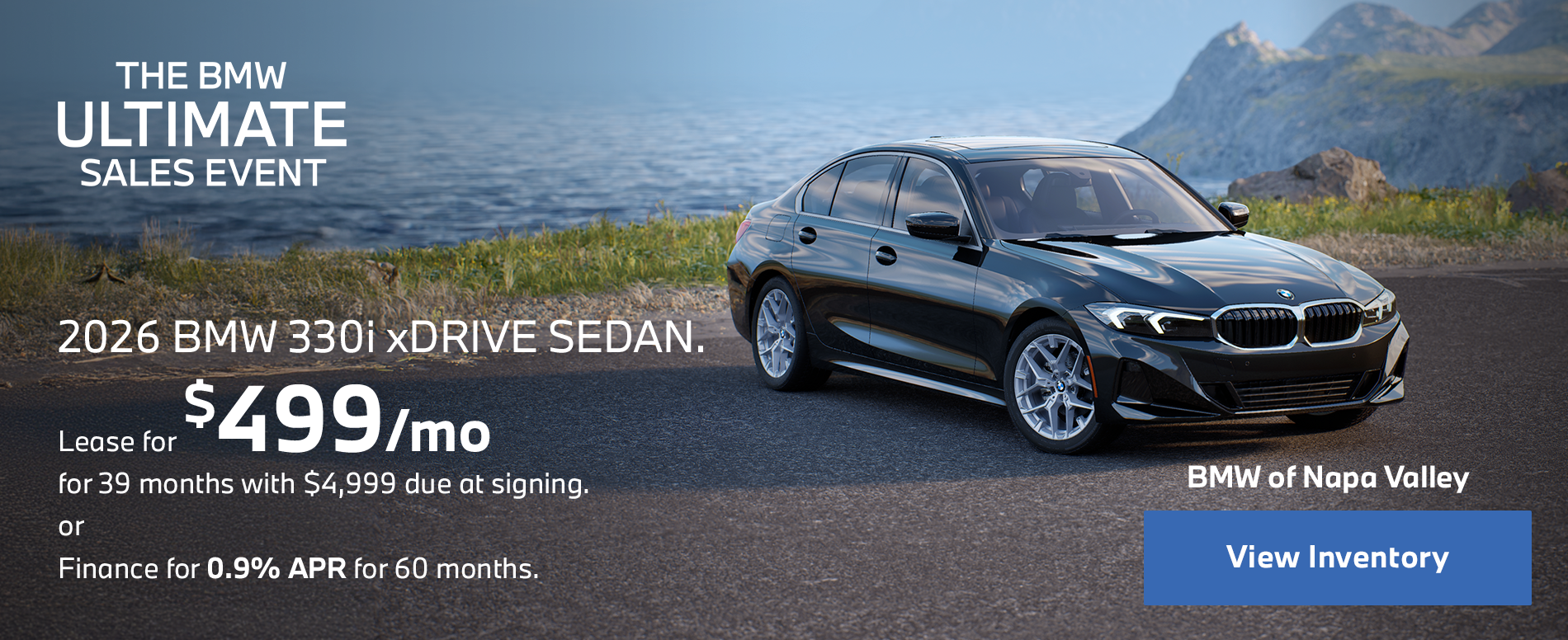 Lease for $499/month for 39 months $4,999 due at signing  or  Finance for 0.9% APR for 60 months