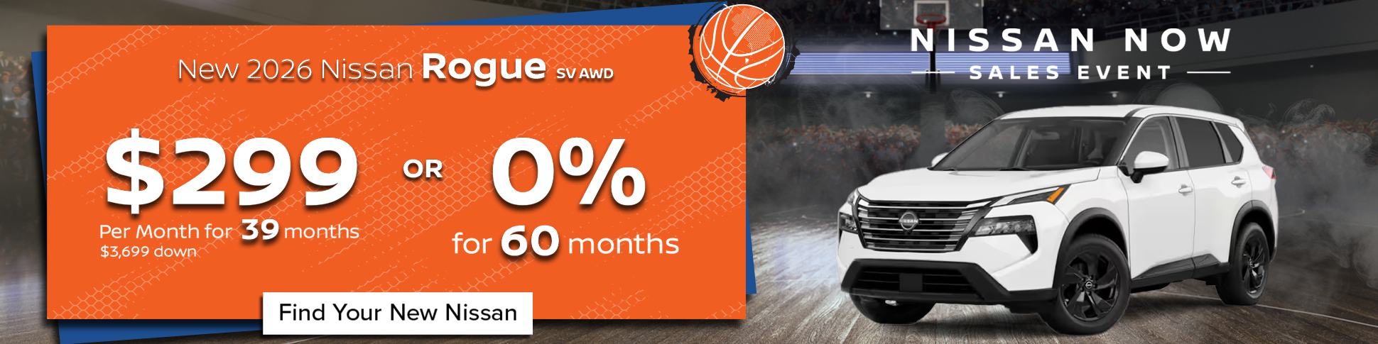 2026 Nissan Rogue SV AWD lease or APR – Greensboro, NC