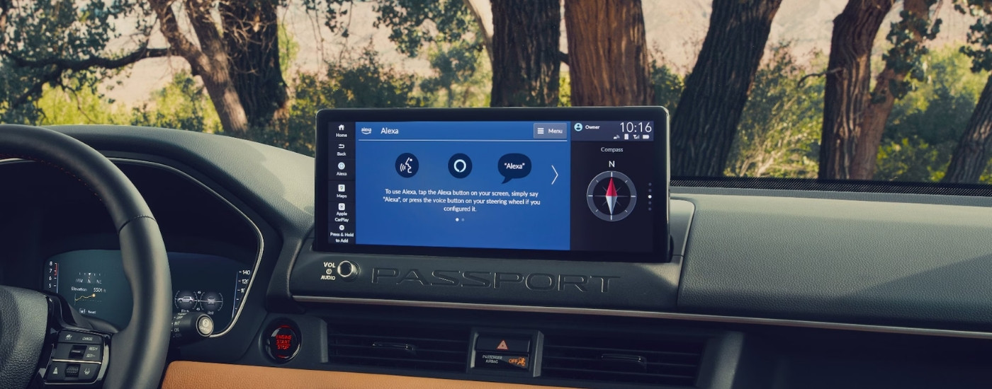Infotainment screen in a 2026 Honda Passport TrailSport Elite 
