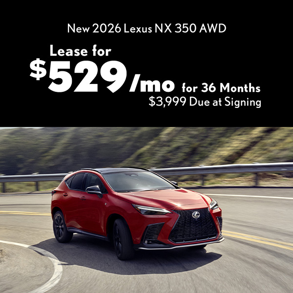 New 2026 Lexus NX 350 AWD