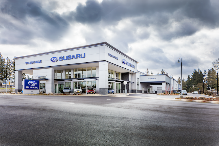 Exterior of the Wilsonville Subaru dealership