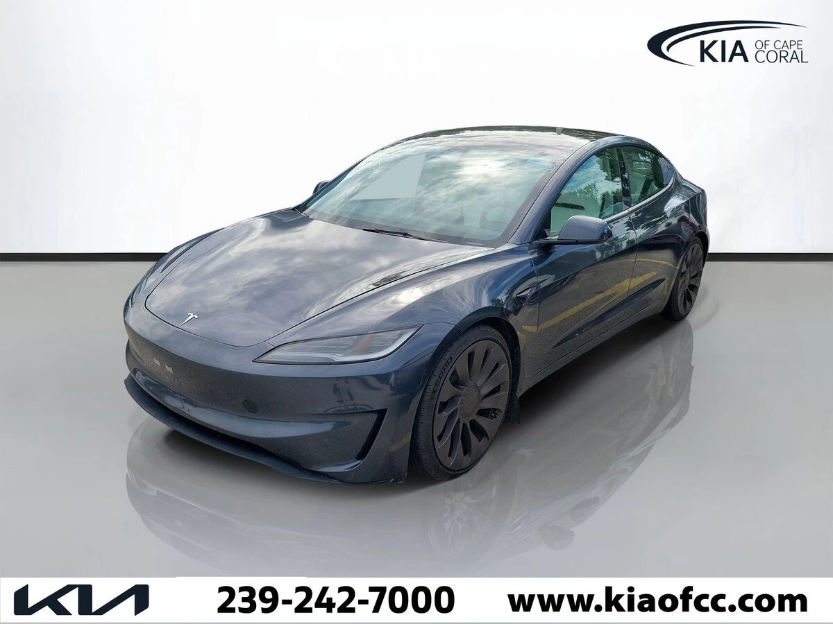 Used 2024 Tesla Model 3 Performance with VIN 5YJ3E1ET5RF900463 for sale in Cape Coral, FL