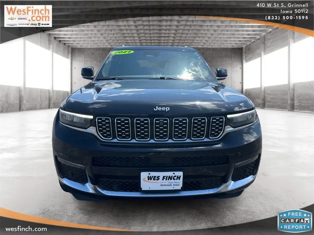 Used 2021 Jeep Grand Cherokee L Summit with VIN 1C4RJKEG1M8116000 for sale in Grinnell, IA