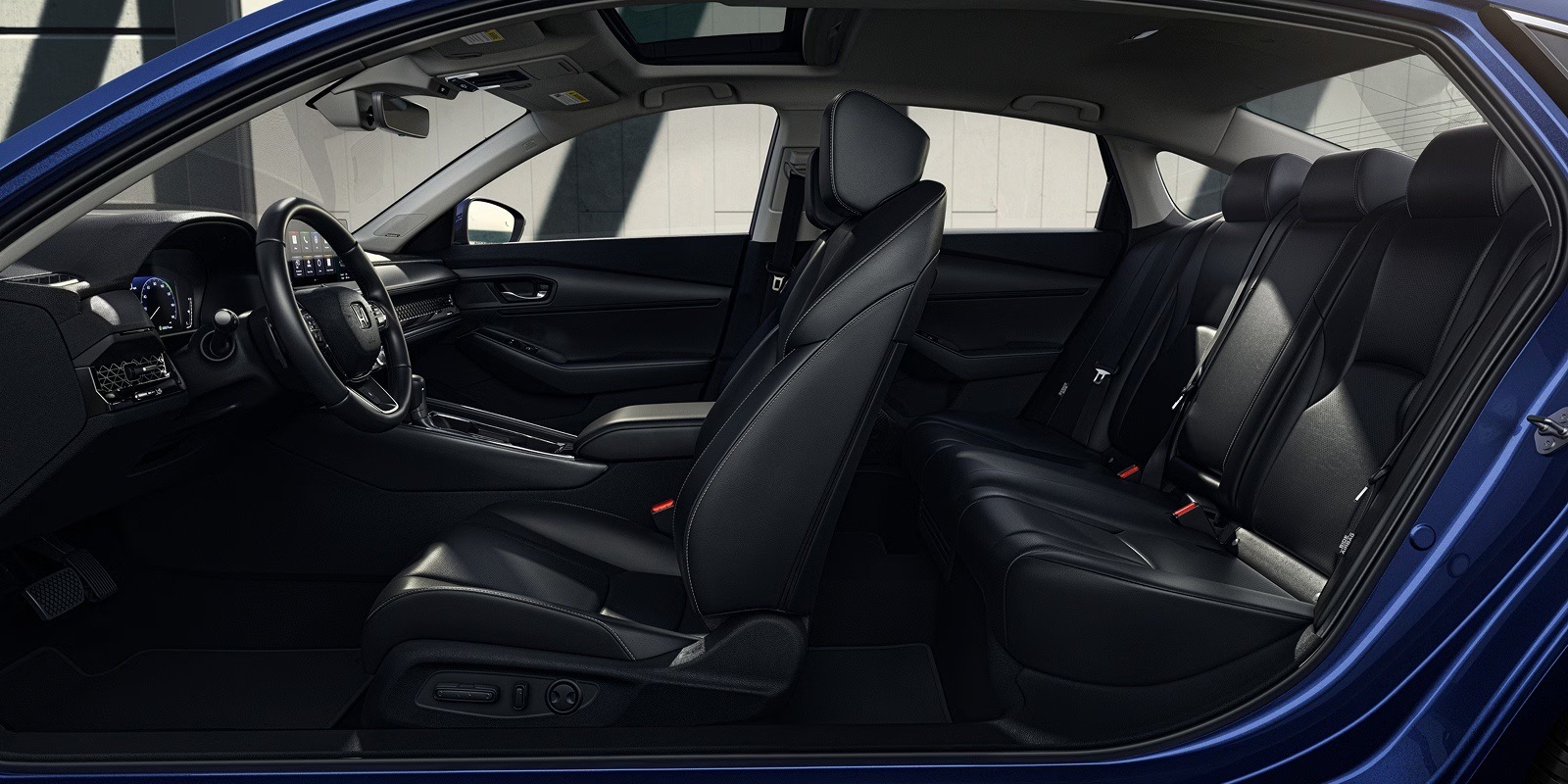 Side cutout photo showing the entire interior view of the 2026 Honda Accord across both rows of seating