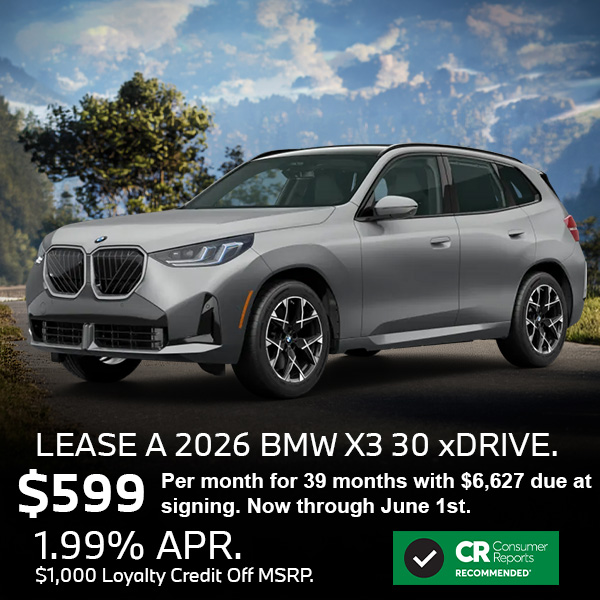 Lease the BMW X3 in Roxbury NJ