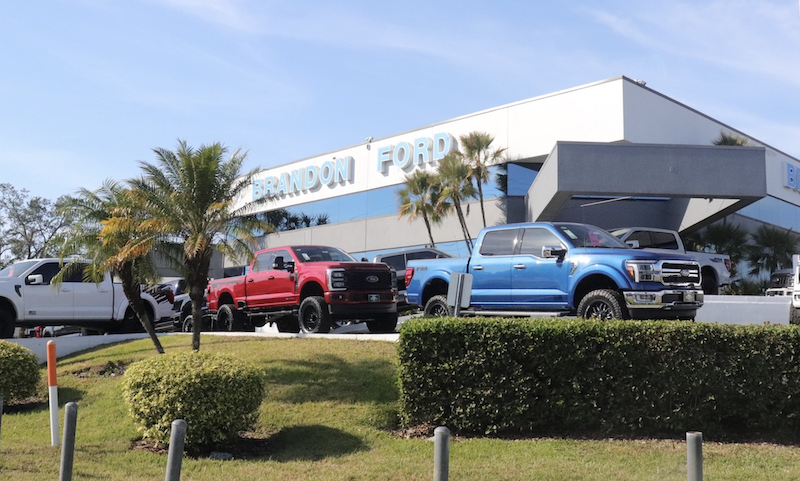 Image of F-150 sitting in front of Brandon Ford in Tampa