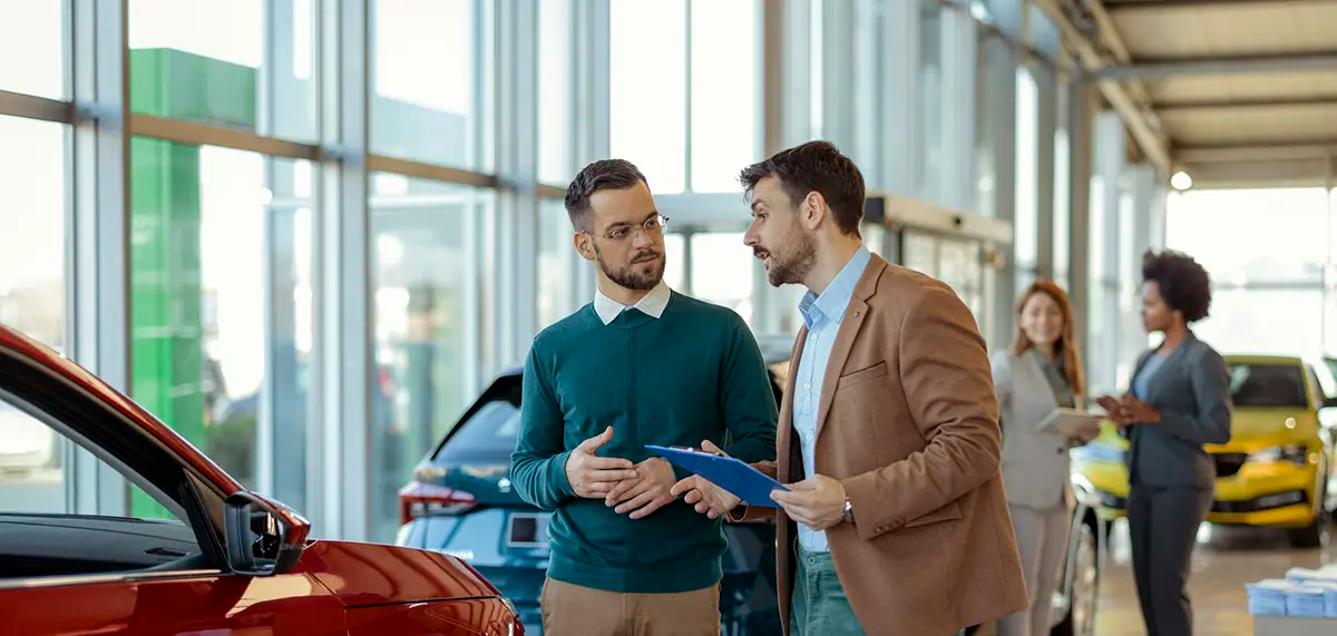Talking to Customer in Dealership