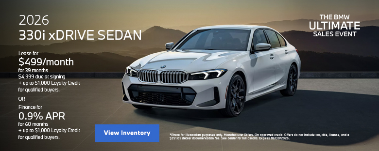 2026 BMW 330i xDRIVE SEDAN