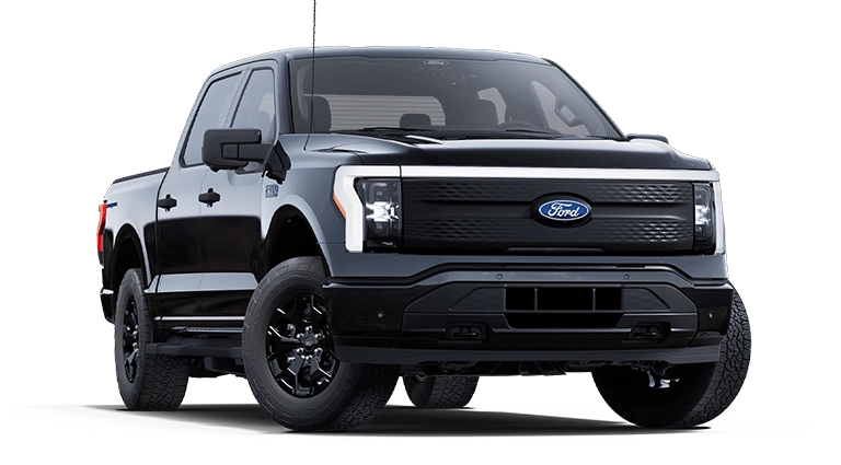 image of silver ford f-150 lightning pro