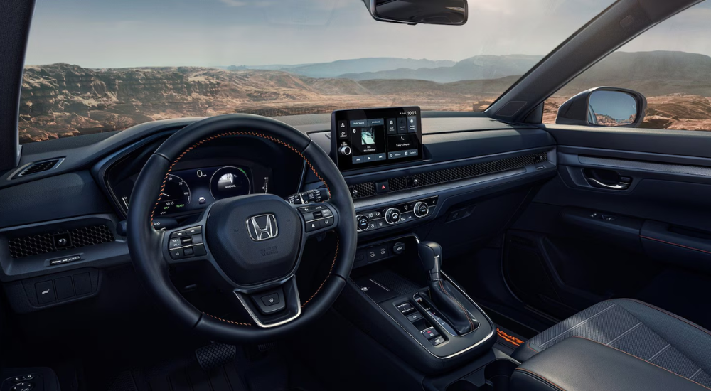 Black interior of a 2026 Honda CR-V