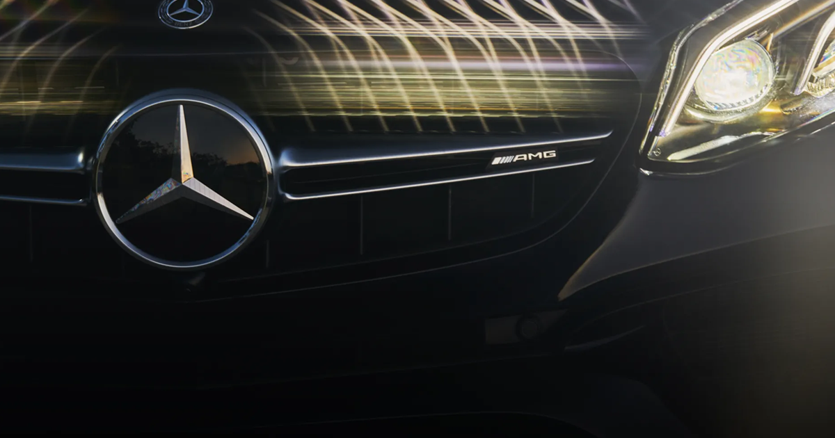 Front grille of a Mercedes-AMG model