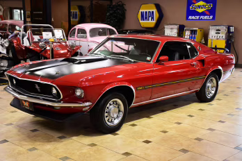1969 Candy Apple Red Ford Mustang