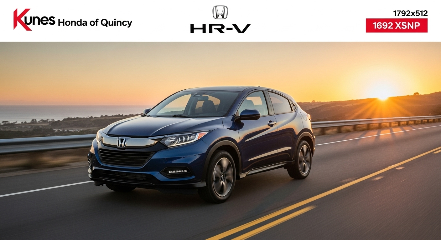 Explore the 2025 Honda HR-V at Kunes Honda of Quincy. Find your perfect match with our extensive inventory and competitive pricing. Shop New Hondas today!
