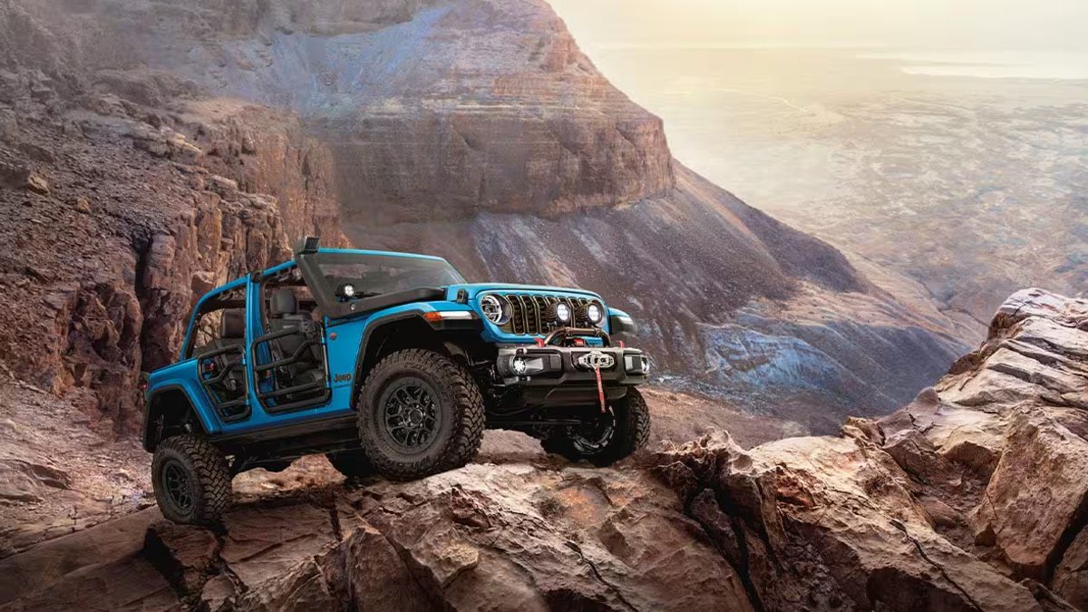 2026 Jeep Wrangler Rock Crawling on High Cliff