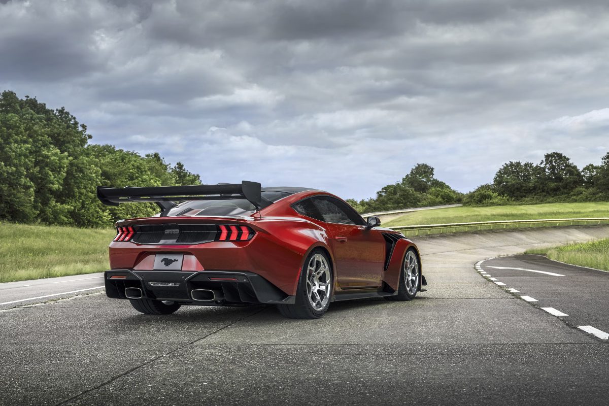 2025 Ford Mustang GTD Exterior Passenger Side Rear Angle