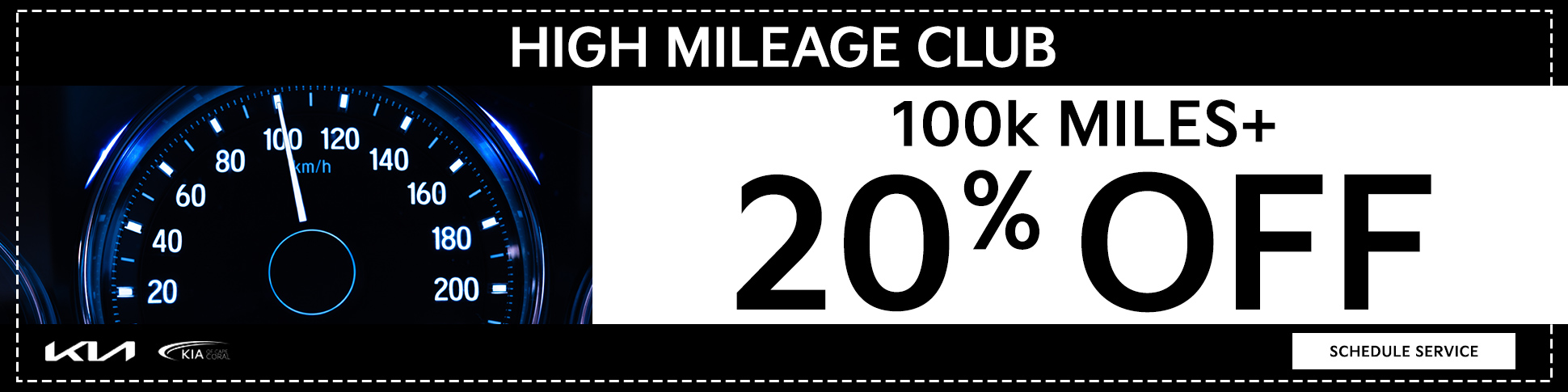 High Mileage Club 100k Miles+ 20% Off
